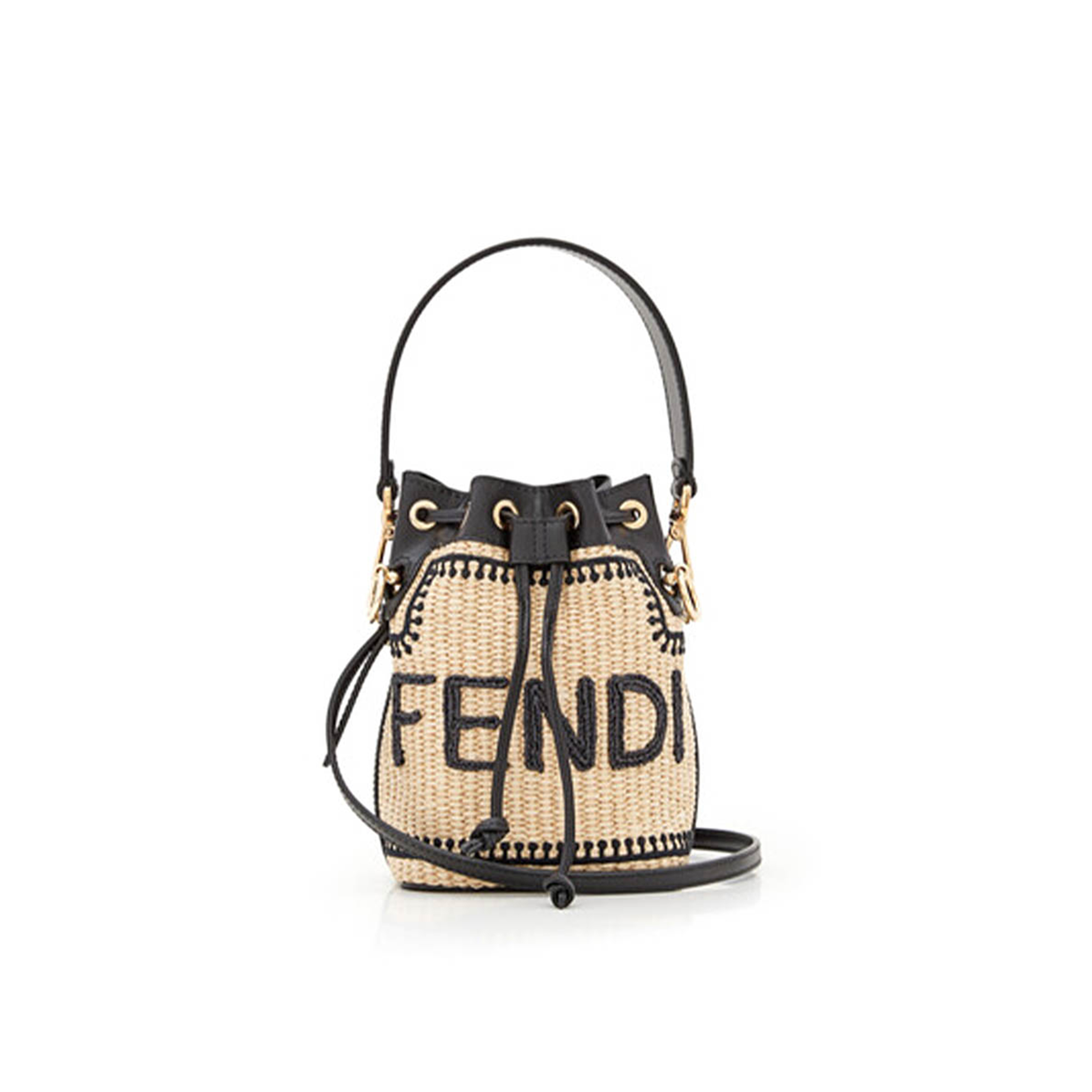 F**di mon tresor crochet straw mini bag (19*12*10cm)